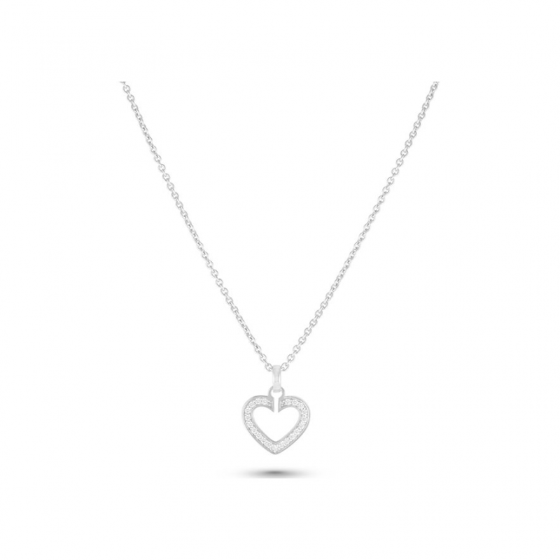 JETTE Kette SACRED HEART 86938308 925er Silber rhodiniert – Bild 1 von 2