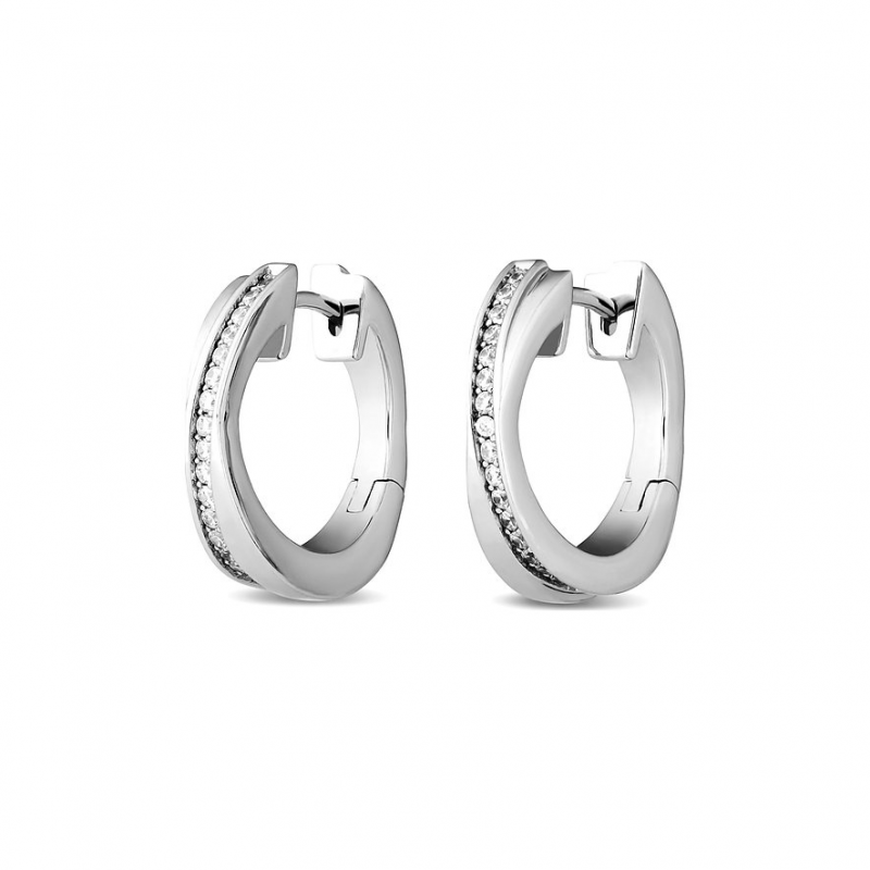 JETTE Creolen WRAPPED 87223183 925er Silber rhodiniert – Bild 1 von 3
