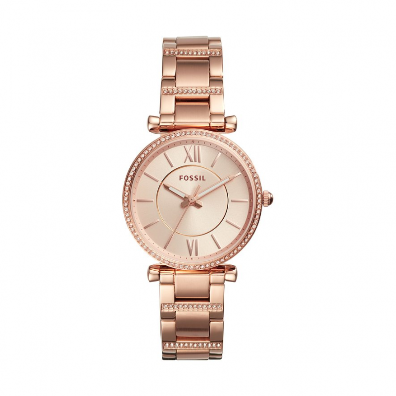 Fossil Damenuhr Carlie ES4301 Edelstahl – Bild 1 von 2