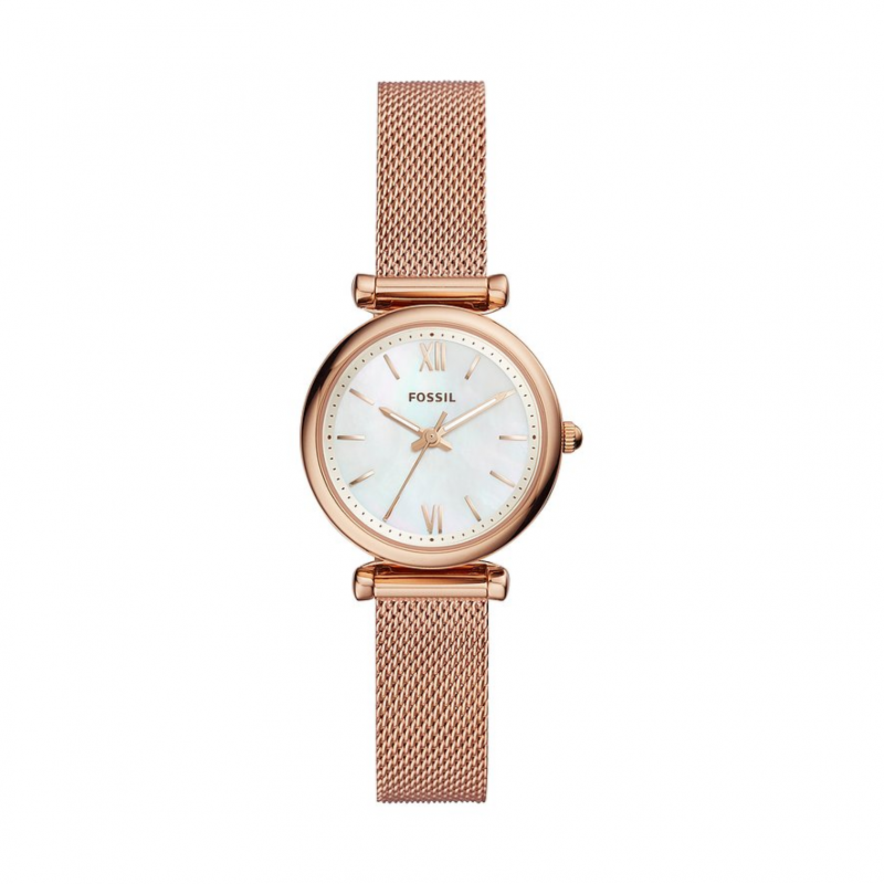 Fossil Damenuhr Carlie Mini ES4433 Edelstahl – Bild 1 von 2