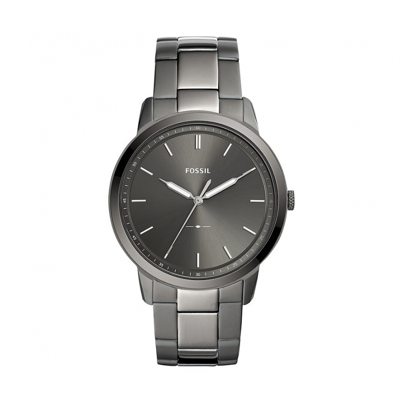 Fossil Herrenuhr The Minimalist FS5459 Edelstahl – Bild 1 von 2