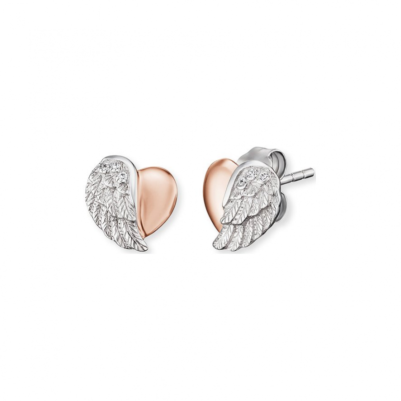 Engelsrufer Ohrstecker ERE-LILHEARTWING-BI 925er Silber – Bild 1 von 2