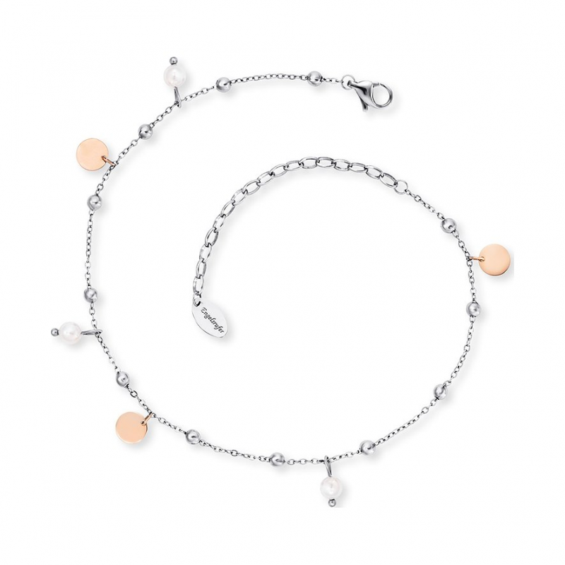 Engelsrufer Fußkette ERFS-LILJOY-PE-BI Edelstahl, Perle – Bild 1 von 3