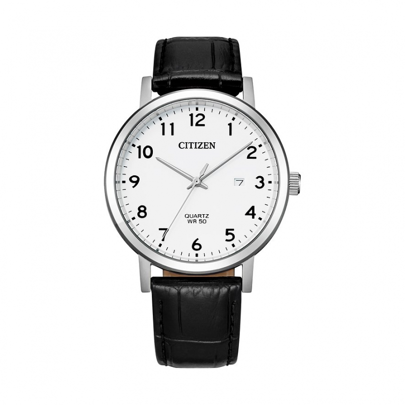 Citizen Herrenuhr Leder Sport Quartz BI5070-06A Edelstahl – Bild 1 von 3