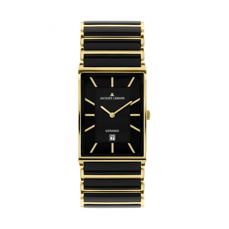 Jacques Lemans Herrenuhr Classic 1-1593.1G Edelstahl, Keramik