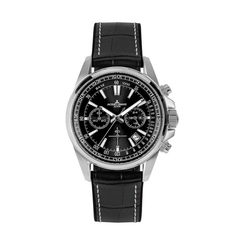 Jacques Lemans Chronograph Sport 1-2117A Edelstahl – Bild 1 von 2