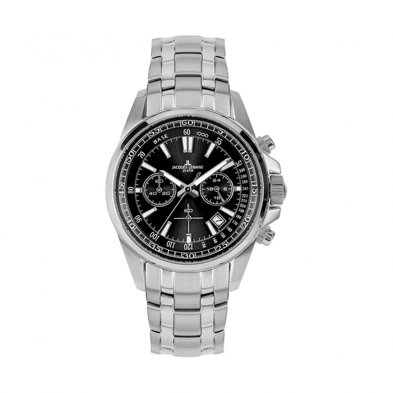 Jacques Lemans Chronograph Sport 1-2117I Edelstahl – Bild 1 von 2