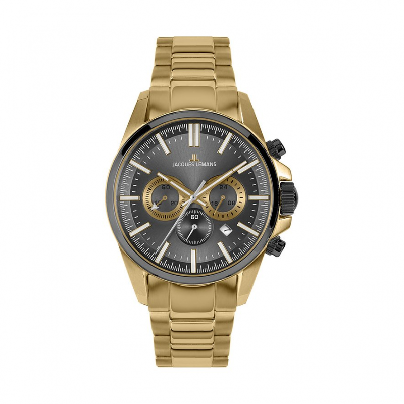 Jacques Lemans Chronograph Sport 1-2119H Edelstahl – Bild 1 von 2