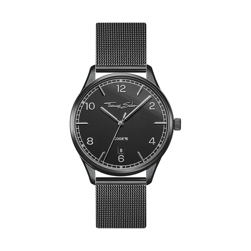 Thomas Sabo Herrenuhr Rebel at heart WA0362-202-203-36 mm Edelstahl – Bild 1 von 3