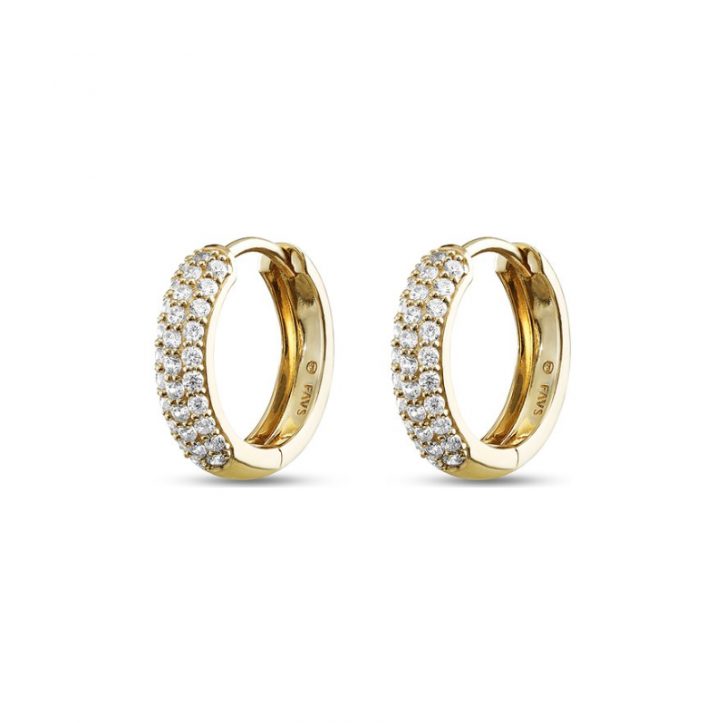 FAVS Creolen 88296796 375er Gelbgold – Bild 1 von 3