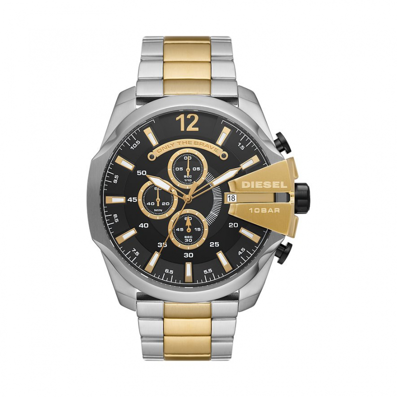 Diesel Chronograph Mega Chief DZ4581 Edelstahl – Bild 1 von 3