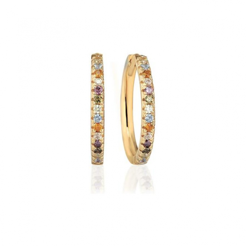 Sif Jakobs Jewellery Creolen SJ-E2869-ACZ-YG 925er Silber
