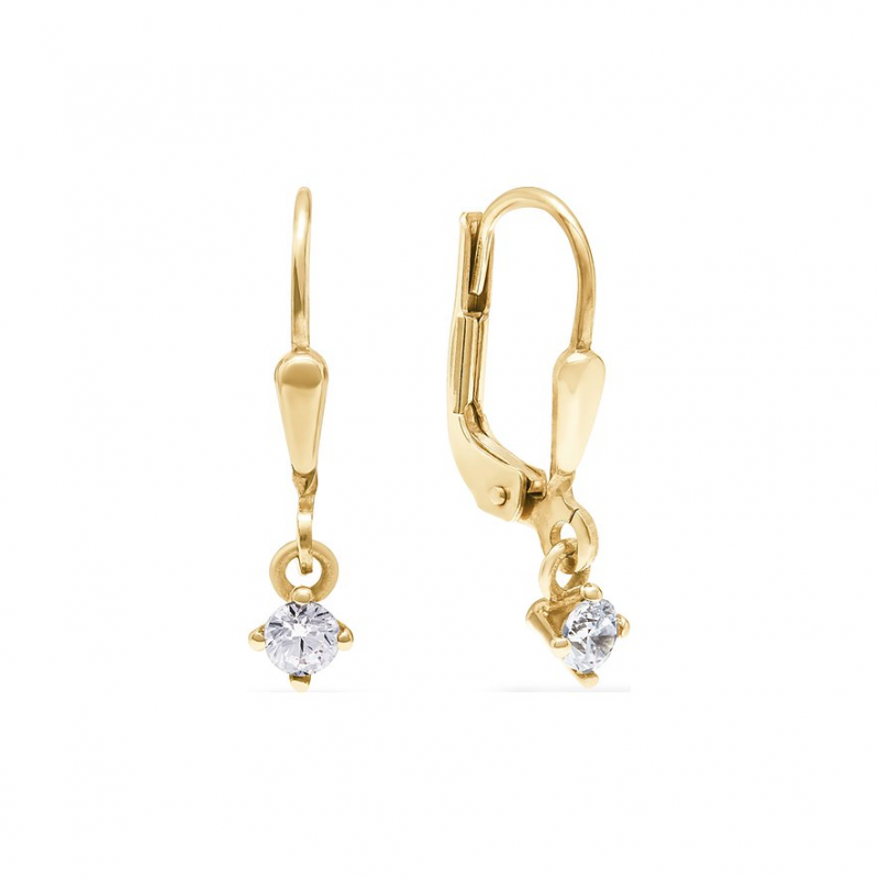 FAVS Ohrhänger 88431464 375er Gelbgold – Bild 1 von 3