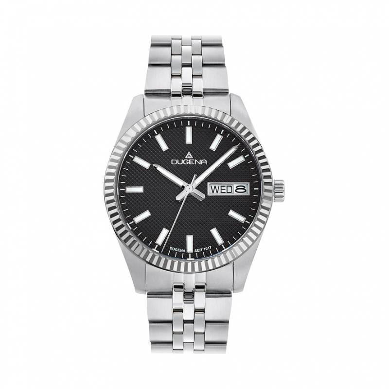 Dugena Herrenuhr Vento 4461068 Edelstahl