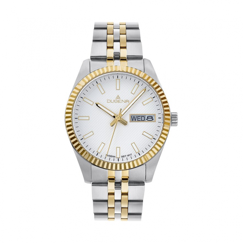 Dugena Herrenuhr Vento 4461070 Edelstahl