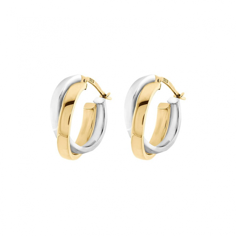 Valeria Creolen 88565321 585er Gelbgold, 585er Weißgold – Bild 1 von 2