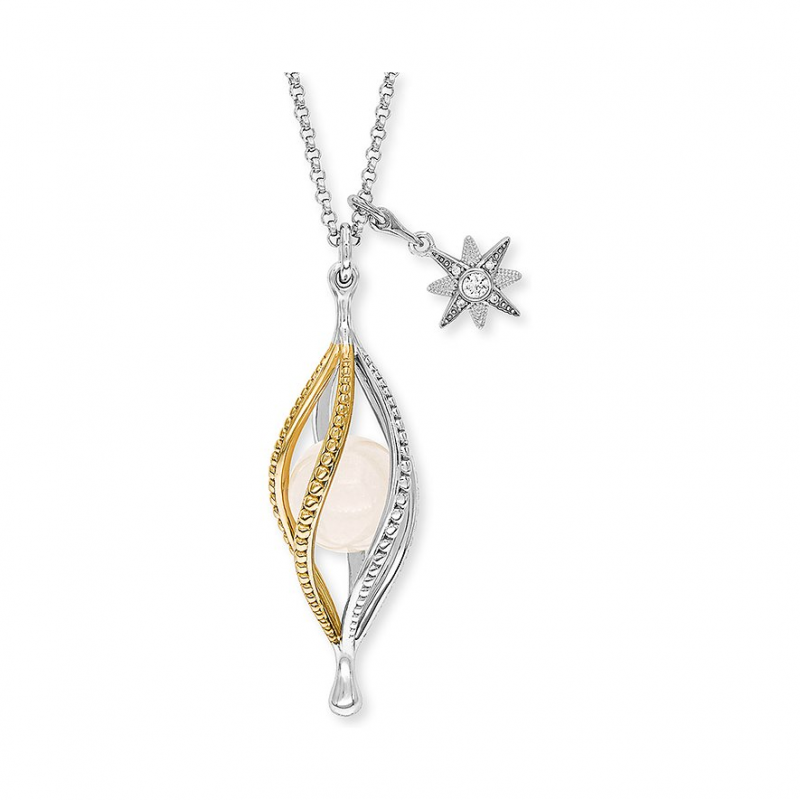 Engelsrufer Kette ERN-UNIVERSE-RQ-ZI-G 925er Silber, Farbstein
