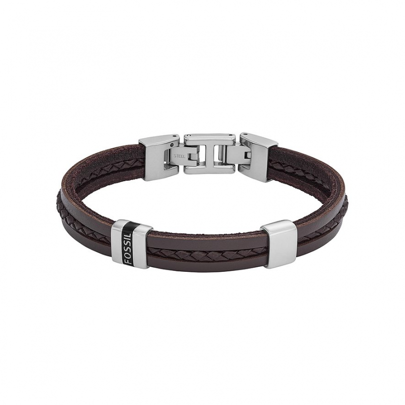Fossil Armband JF04133040 Leder, Edelstahl – Bild 1 von 3