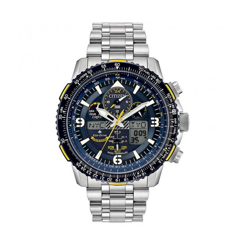 Citizen Chronograph Promaster Sky Funkuhr Eco Drive JY8078-52L Edelstahl