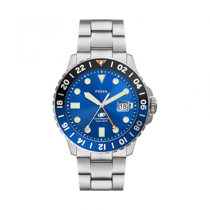 Fossil Herrenuhr Fossil Blue FS5991 Edelstahl – Bild 1 von 3