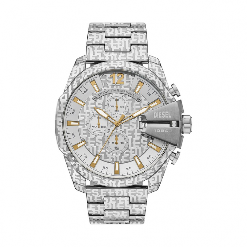 Diesel Chronograph Mega Chief DZ4636 Edelstahl – Bild 1 von 3