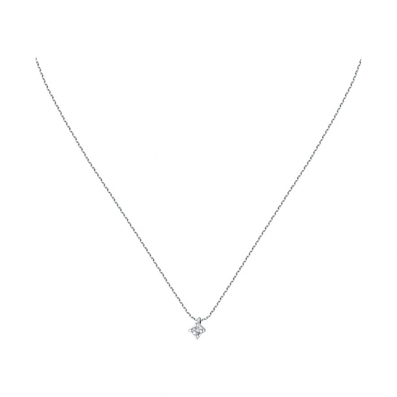 Live Diamond Kette LDW015127 375er Weißgold, recycelt – Bild 1 von 3