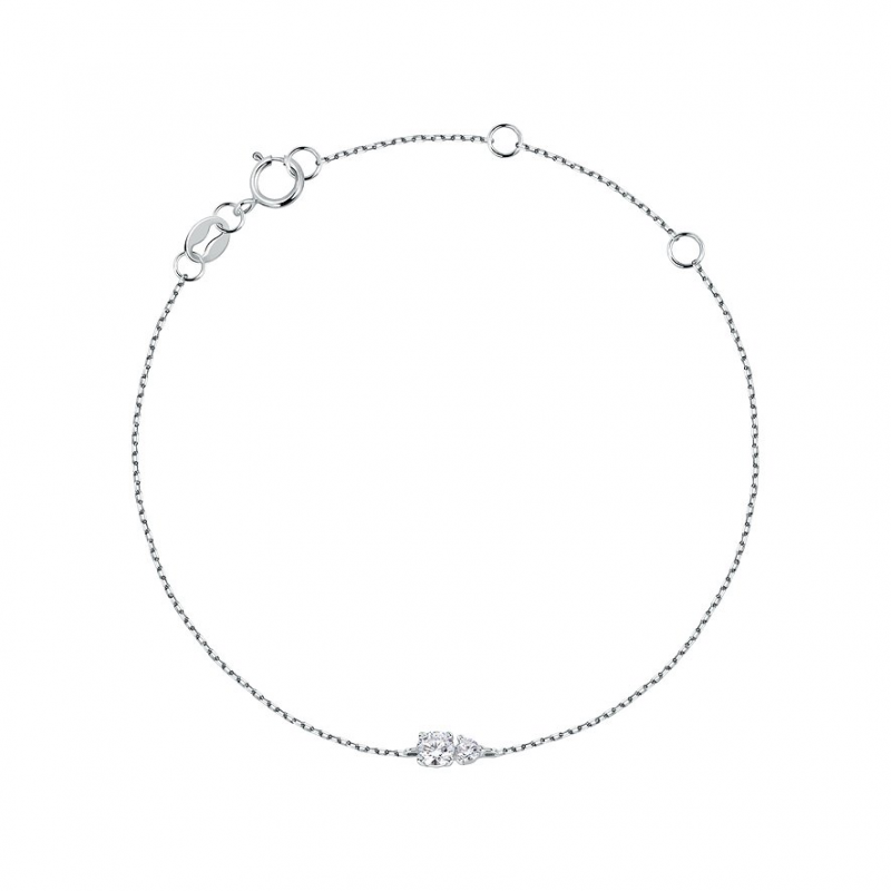 Live Diamond Armband LDW020103 375er Weißgold, recycelt – Bild 1 von 3