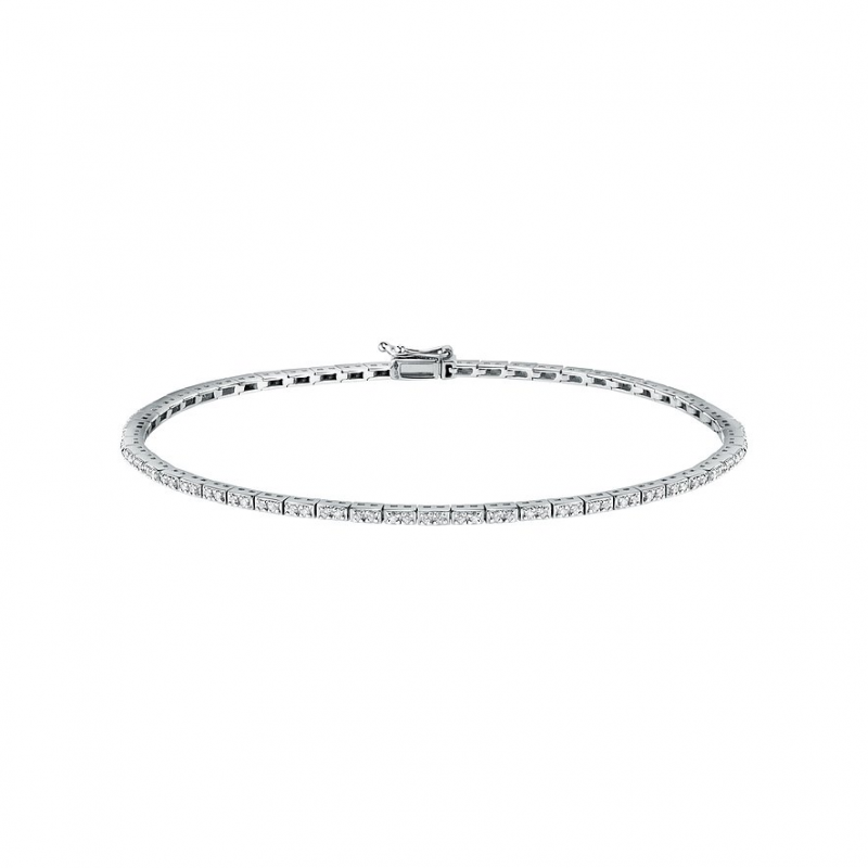 Live Diamond Armband LDW050145 375er Weißgold, recycelt – Bild 1 von 3