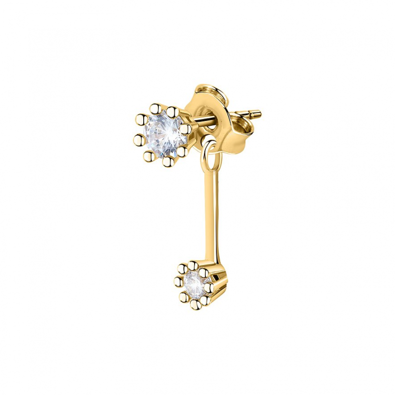 Live Diamond Einzelner Ohrschmuck LDY022117 375er Gelbgold, recycelt – Bild 1 von 3