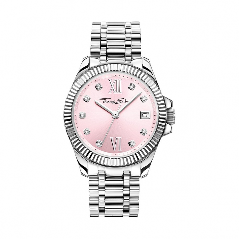 Thomas Sabo Damenuhr WA0401-201-204-33 MM Edelstahl – Bild 1 von 3