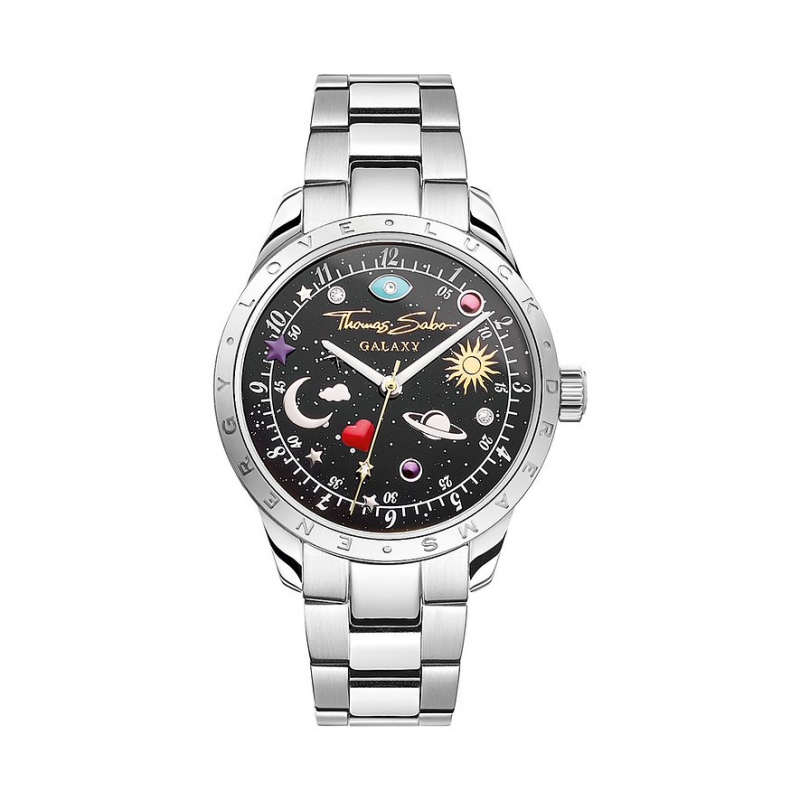 Thomas Sabo Damenuhr WA0402-201-203-34 MM Edelstahl