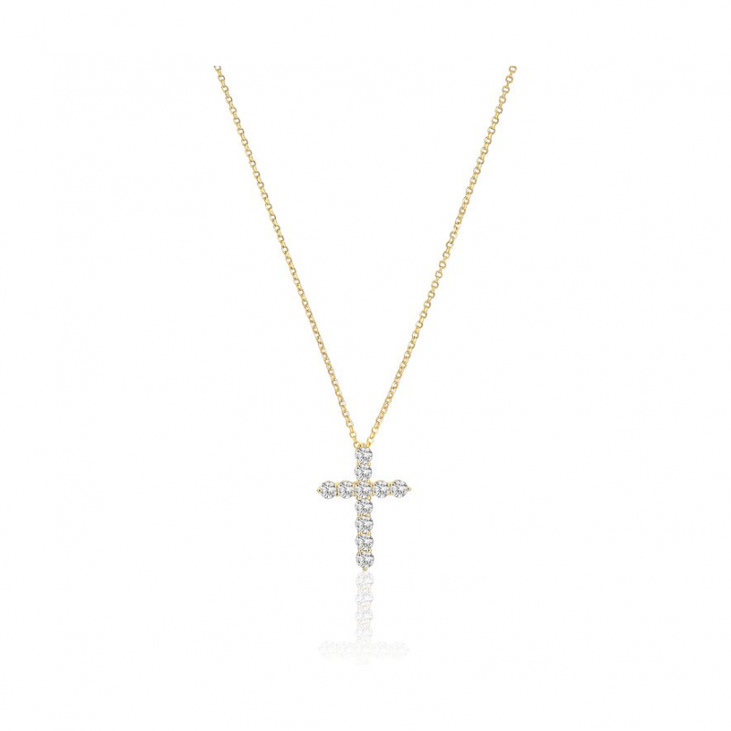 Sif Jakobs Jewellery Kette SJ-N2394-CZ-YG 925er Silber