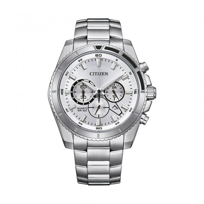 Citizen Chronograph Chronograph AN8200-50A Edelstahl, Edelstahl