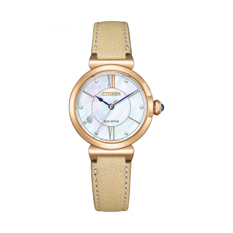 Citizen Damenuhr Elegant EM1073-18D Edelstahl, Edelstahl