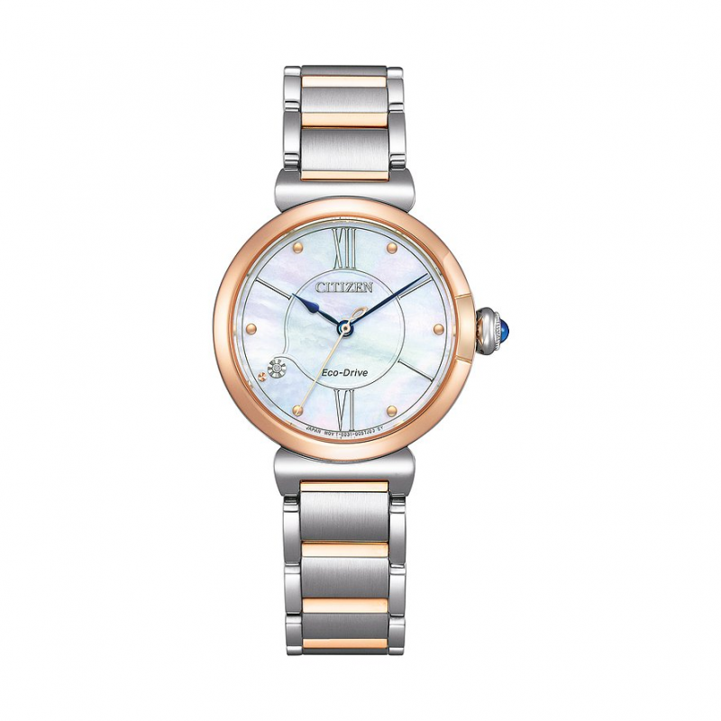 Citizen Damenuhr Elegant EM1074-82D Edelstahl, Edelstahl