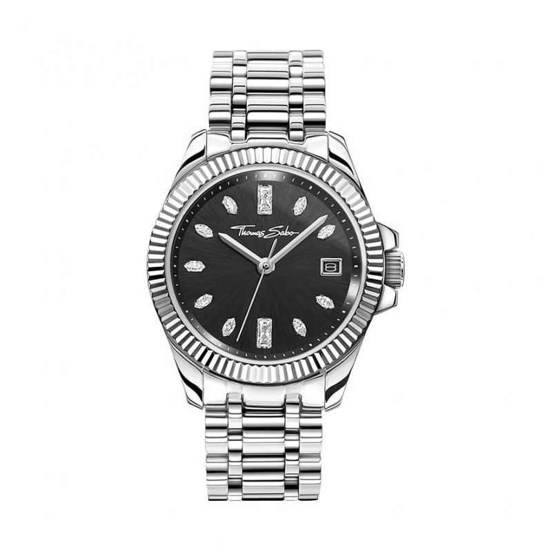 Thomas Sabo Damenuhr WA0406-201-203-33 MM Edelstahl – Bild 1 von 3