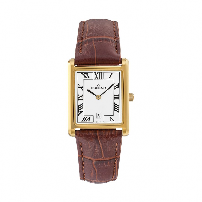 Dugena Herrenuhr Quadra Classica 4461119 Edelstahl