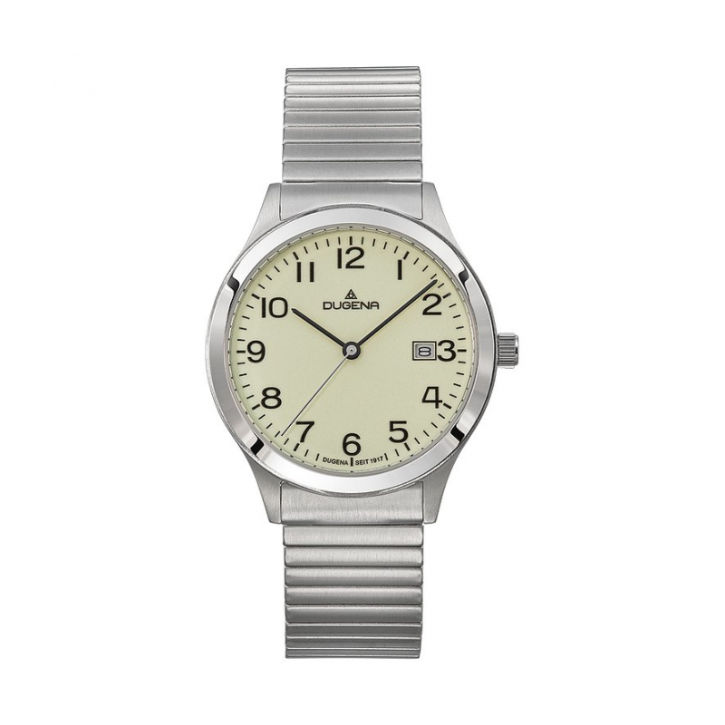 Dugena Herrenuhr Bari 4461121 Edelstahl
