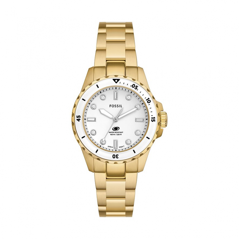 Fossil Damenuhr FOSSIL BLUE DIVE ES5350 Edelstahl – Bild 1 von 3