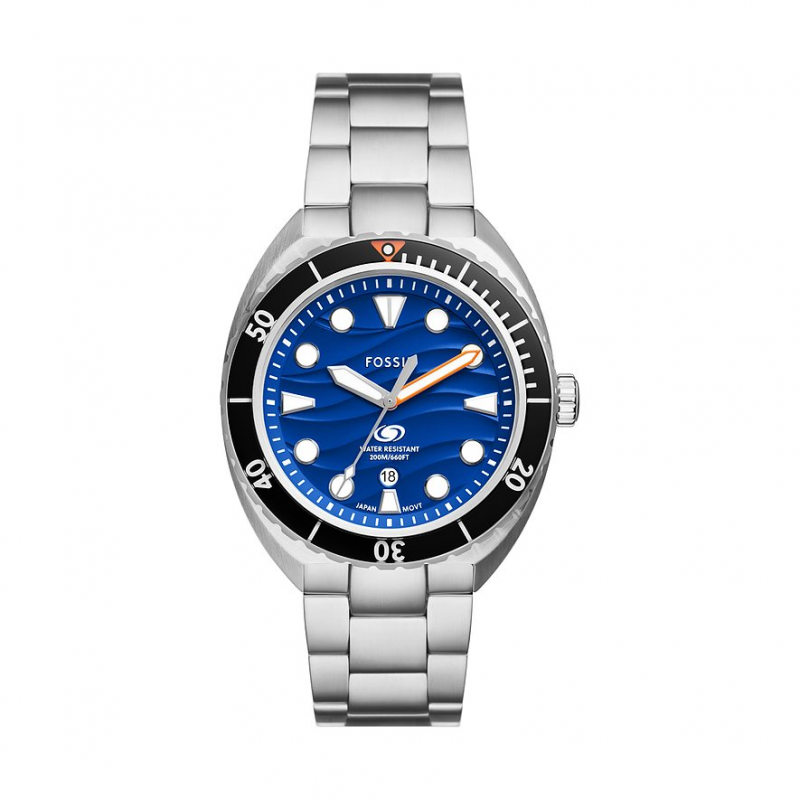 Fossil Herrenuhr BREAKER FS6064 Edelstahl – Bild 1 von 3