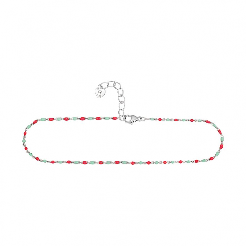 Caï Fußkette 274200016R-25 925er Silber, Emaille