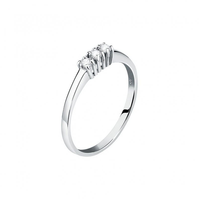 Valeria Damenring 89114217 375er Weißgold – Bild 1 von 2