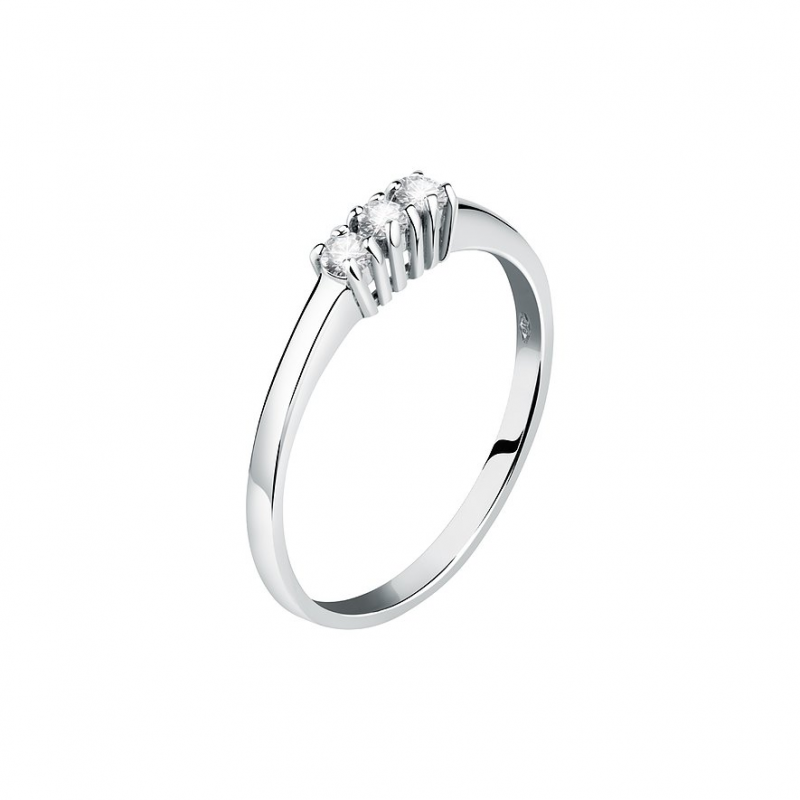 Valeria Damenring 89114233 375er Weißgold – Bild 1 von 2