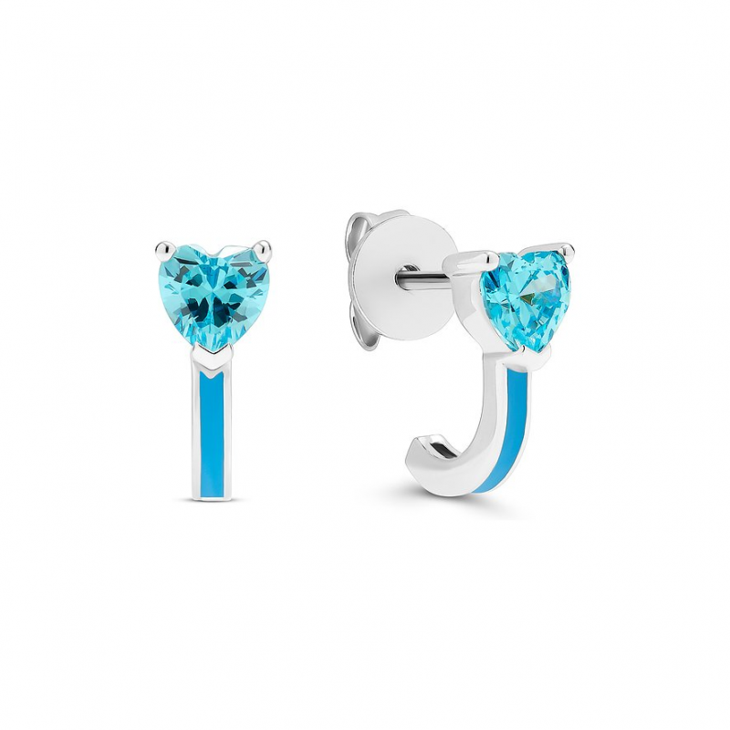 JETTE Ohrstecker SUMMER LOVE 89137535 925er Silber, recycelt, Emaille – Bild 1 von 3