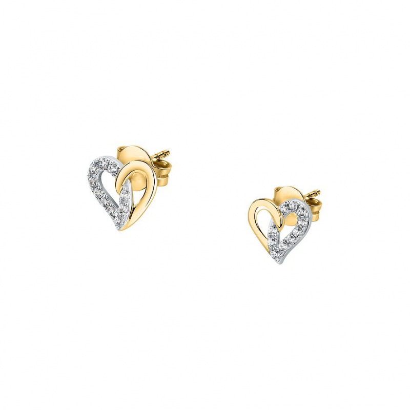 FAVS Ohrstecker 89148995 375er Gelbgold, 375er Weißgold