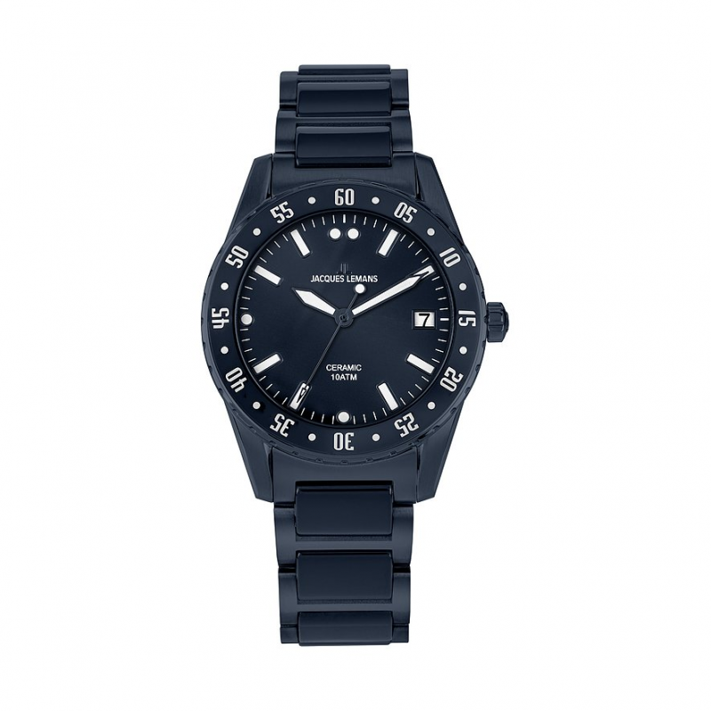 Jacques Lemans Herrenuhr Liverpool 42-10E Edelstahl – Bild 1 von 2