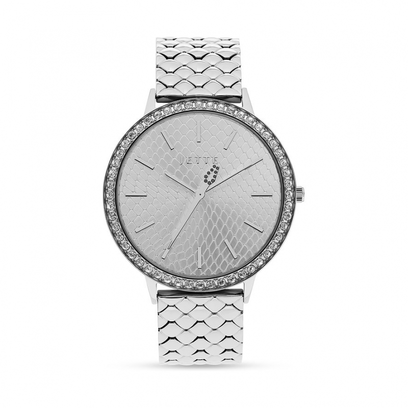 JETTE Damenuhr SNAKE 89190487 Edelstahl