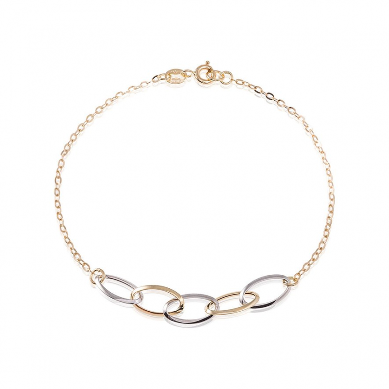 Valeria Armband 89192496 585er Gelbgold, 585er Weißgold