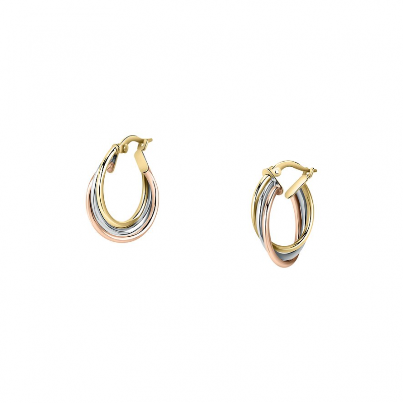 FAVS Creolen 89193370 375er Gelbgold, 375er Weißgold, 375er Roségold – Bild 1 von 3