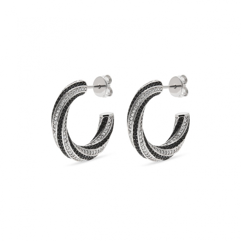JETTE Creolen TWISTED 89193444 925er Silber, recycelt